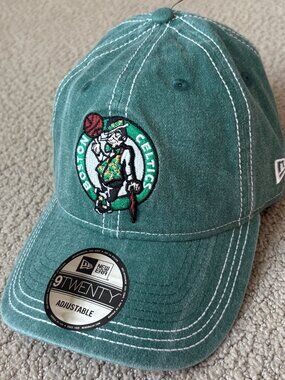 New Era Boston Celtics 9TWENTY Washed Contrast Adjustable Hat NBA OSFM NWT